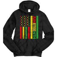 African American Flag Juneteenth Tie Dye Hoodie