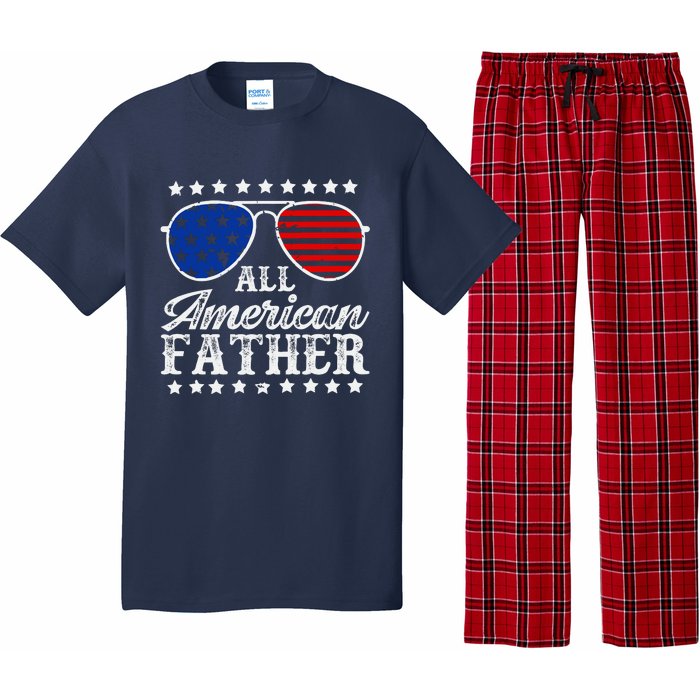 All American Father 4th Of July Family Matching Sunglasses Fathers Day Pajama Set