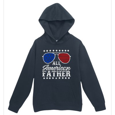 All American Father 4th Of July Family Matching Sunglasses Fathers Day Urban Pullover Hoodie