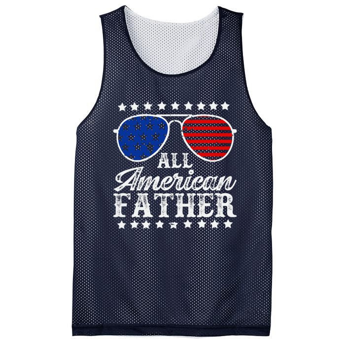 All American Father 4th Of July Family Matching Sunglasses Fathers Day Mesh Reversible Basketball Jersey Tank