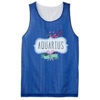 Aquarius Af Floral Label / Funny Aquarius Birthday Month Cute Gift Mesh Reversible Basketball Jersey Tank