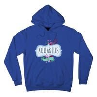 Aquarius Af Floral Label / Funny Aquarius Birthday Month Cute Gift Tall Hoodie