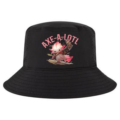 Axolotl Axt-A-Lotl Funny Viking Axe Throwing Lumberjack Cool Comfort Performance Bucket Hat