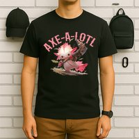 Axolotl Axt-A-Lotl Funny Viking Axe Throwing Lumberjack T-Shirt