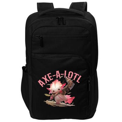 Axolotl Axt-A-Lotl Funny Viking Axe Throwing Lumberjack Impact Tech Backpack