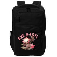 Axolotl Axt-A-Lotl Funny Viking Axe Throwing Lumberjack Impact Tech Backpack