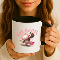 Axolotl Axt-A-Lotl Funny Viking Axe Throwing Lumberjack Mug