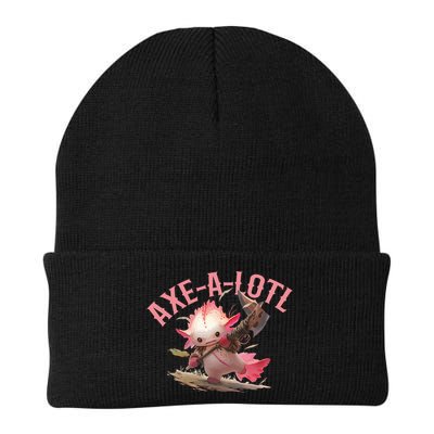 Axolotl Axt-A-Lotl Funny Viking Axe Throwing Lumberjack Beanie