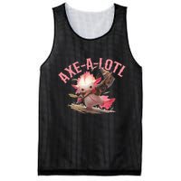 Axolotl Axt-A-Lotl Funny Viking Axe Throwing Lumberjack Mesh Reversible Basketball Jersey Tank