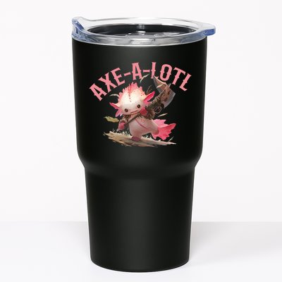 Axolotl Axt-A-Lotl Funny Viking Axe Throwing Lumberjack Tumbler