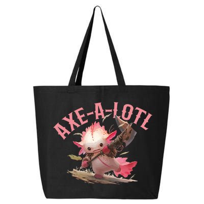 Axolotl Axt-A-Lotl Funny Viking Axe Throwing Lumberjack 25L Jumbo Tote