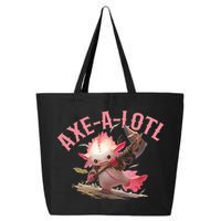 Axolotl Axt-A-Lotl Funny Viking Axe Throwing Lumberjack 25L Jumbo Tote