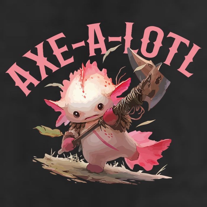 Axolotl Axt-A-Lotl Funny Viking Axe Throwing Lumberjack 25L Jumbo Tote