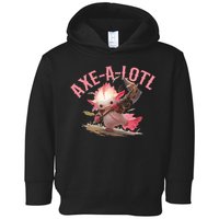 Axolotl Axt-A-Lotl Funny Viking Axe Throwing Lumberjack Toddler Hoodie