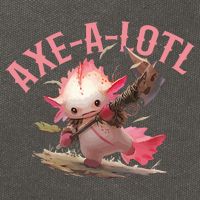 Axolotl Axt-A-Lotl Funny Viking Axe Throwing Lumberjack Cotton Canvas Backpack