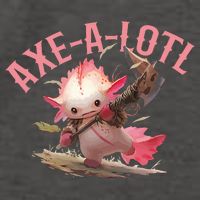 Axolotl Axt-A-Lotl Funny Viking Axe Throwing Lumberjack Vector Backpack