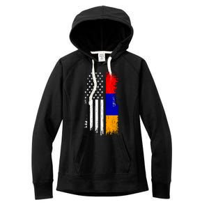 Armenian American Flag T Pride Armenia Usa Tees Women's Fleece Hoodie