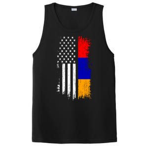 Armenian American Flag T Pride Armenia Usa Tees PosiCharge Competitor Tank