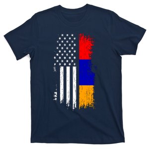 Armenian American Flag T Pride Armenia Usa Tees T-Shirt