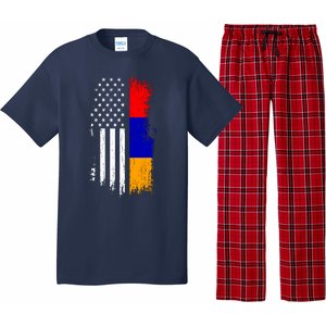 Armenian American Flag T Pride Armenia Usa Tees Pajama Set