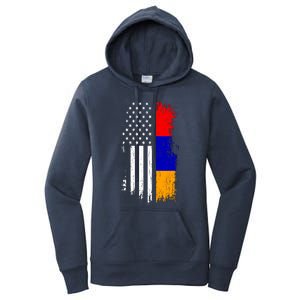 Armenian American Flag T Pride Armenia Usa Tees Women's Pullover Hoodie