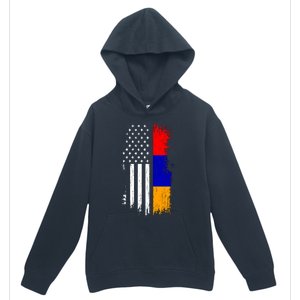 Armenian American Flag T Pride Armenia Usa Tees Urban Pullover Hoodie