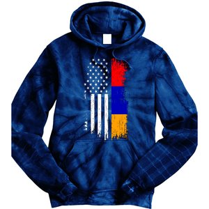 Armenian American Flag T Pride Armenia Usa Tees Tie Dye Hoodie