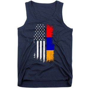 Armenian American Flag T Pride Armenia Usa Tees Tank Top