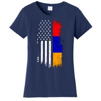 Armenian American Flag T Pride Armenia Usa Tees Women's T-Shirt