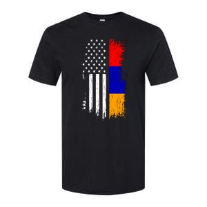 Armenian American Flag T Pride Armenia Usa Tees Softstyle CVC T-Shirt