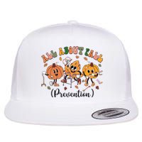 All About Fall Prevention Physical Therapy Funny Ot Ota Flat Bill Trucker Hat