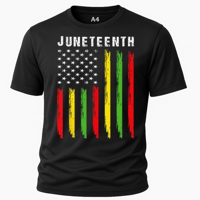 African American Flag Juneteenth Wo Cooling Performance Crew T-Shirt