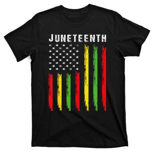 African American Flag Juneteenth Wo T-Shirt