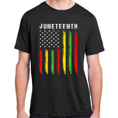 African American Flag Juneteenth Wo Adult ChromaSoft Performance T-Shirt