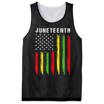 African American Flag Juneteenth Wo Mesh Reversible Basketball Jersey Tank