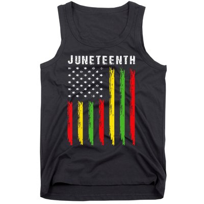 African American Flag Juneteenth Wo Tank Top