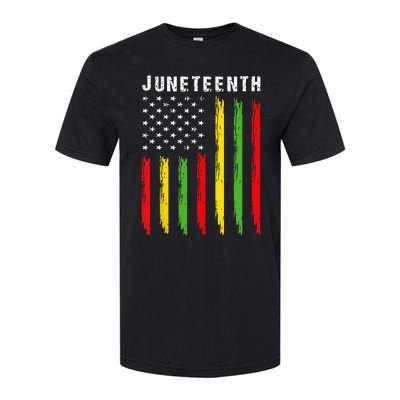 African American Flag Juneteenth Wo Softstyle CVC T-Shirt