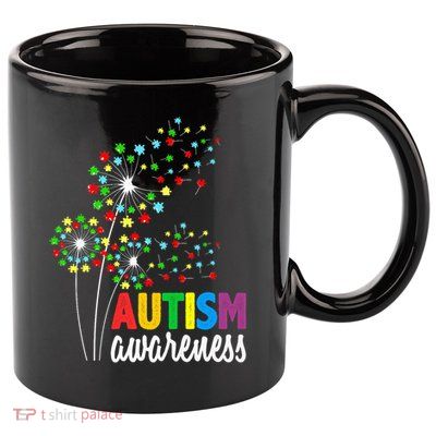 Autism Awareness Flower Autism Flower 11oz C Handle Ceramic Mug