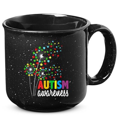 Autism Awareness Flower Autism Flower 15oz Campfire Ceramic Mug