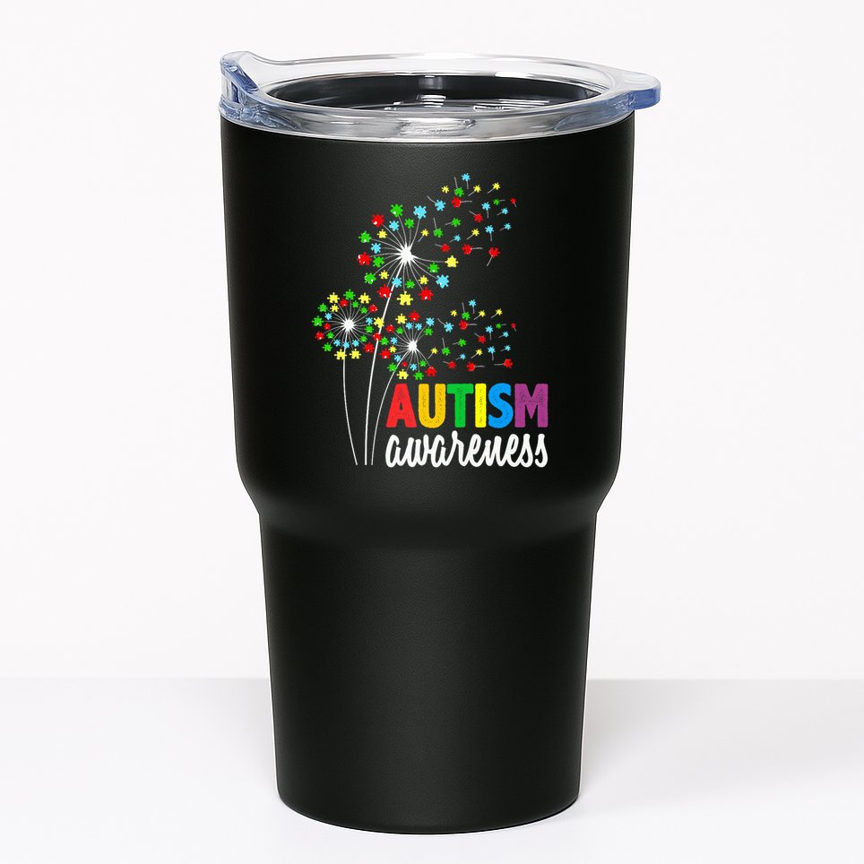 Autism Awareness Flower Autism Flower Tumbler