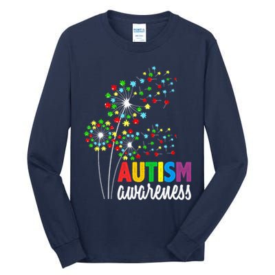 Autism Awareness Flower Autism Flower Tall Long Sleeve T-Shirt
