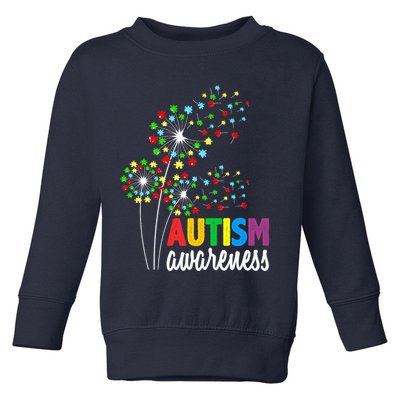 Autism Awareness Flower Autism Flower Toddler Sweatshirt