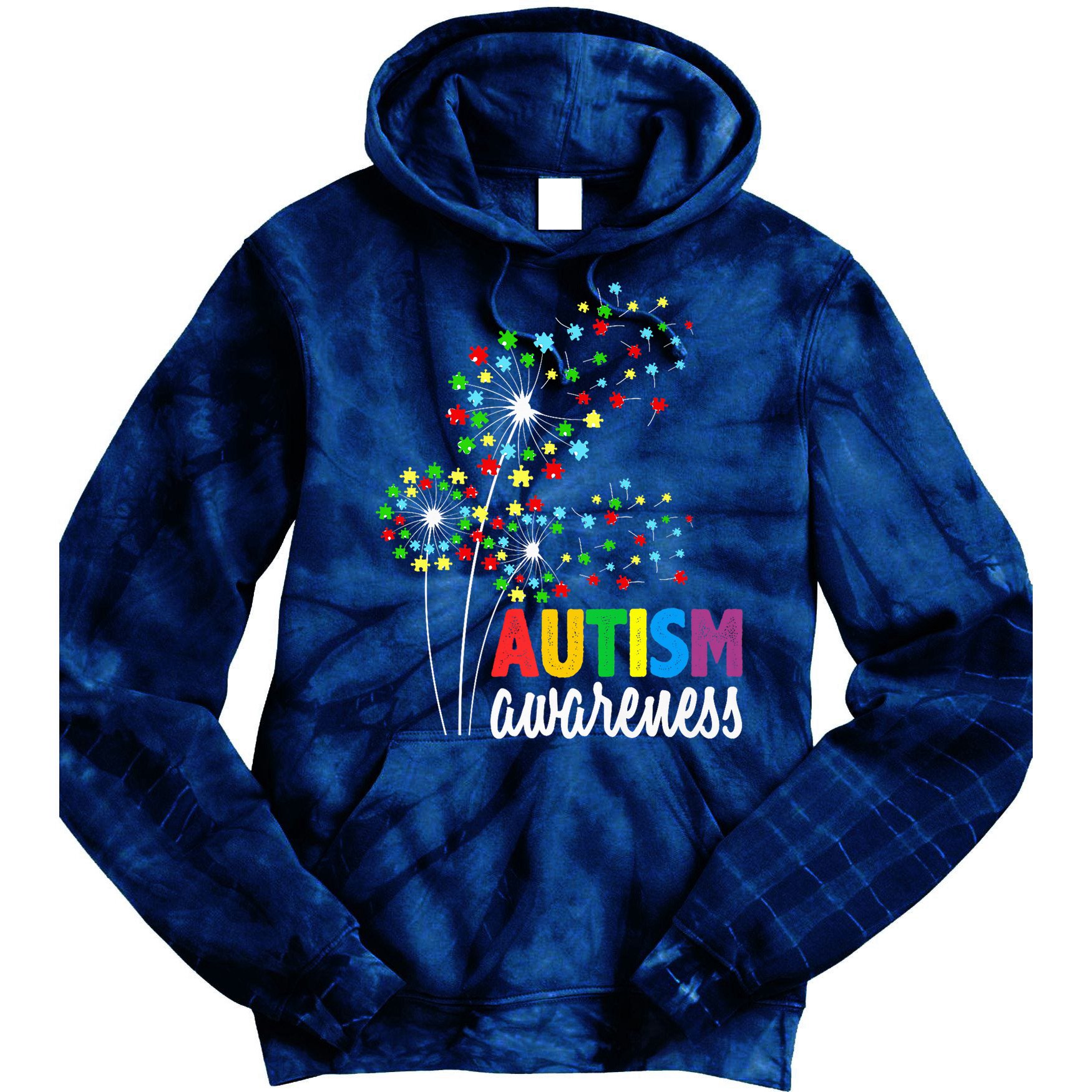 Autism Awareness Flower Autism Flower Tie Dye Hoodie