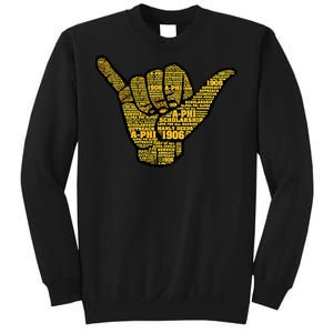 Alpha African Fraternity Hand Sign Words 1906 Sweatshirt