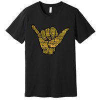 Alpha African Fraternity Hand Sign Words 1906 Premium T-Shirt