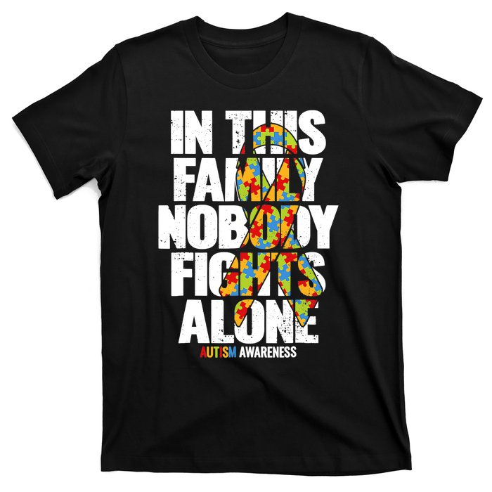 Autism Awareness Family Support Mom Autism Awareness T-Shirt