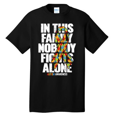 Autism Awareness Family Support Mom Autism Awareness Tall T-Shirt