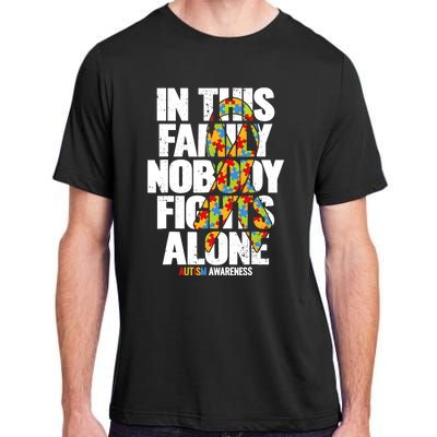 Autism Awareness Family Support Mom Autism Awareness Adult ChromaSoft Performance T-Shirt