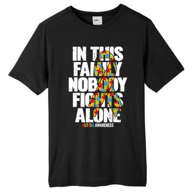 Autism Awareness Family Support Mom Autism Awareness Tall Fusion ChromaSoft Performance T-Shirt