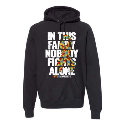 Autism Awareness Family Support Mom Autism Awareness Premium Hoodie